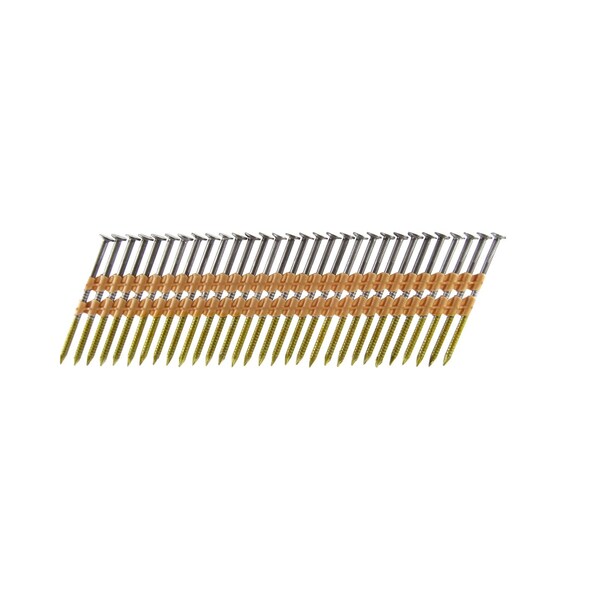 Common Nail, 2-3/8 in L, 22D, Steel, Bright Finish, 5000 PK